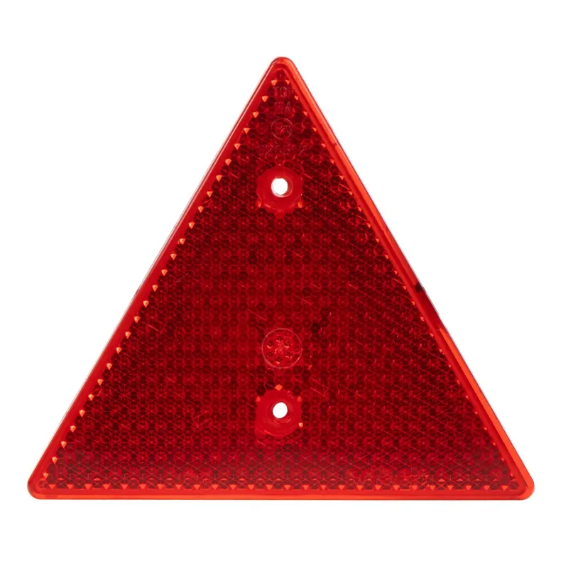 Vrácení Zdarma Odrazka trojúhelník - červený / homologace (152 x 135mm)