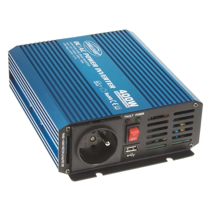Sinusový měnič napětí 12V DC / 230V AC - 400W s USB Akční Cena