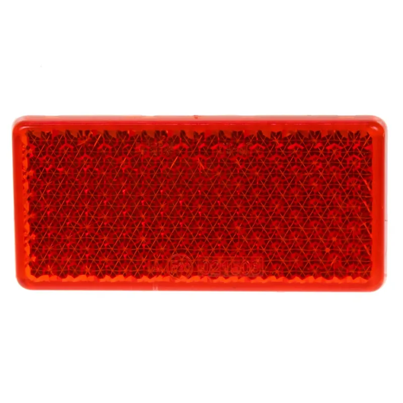 Odrazový element - červený 95 x 45mm / homologace Autentický