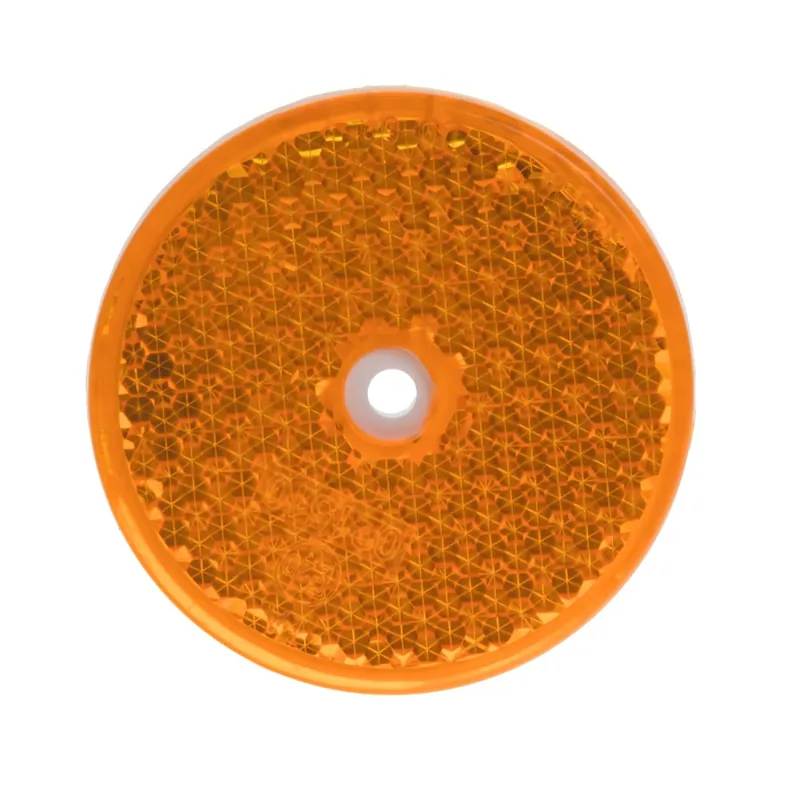 Odrazka kulatá oranžová - 60mm / homologace E20 Expresní Doručení