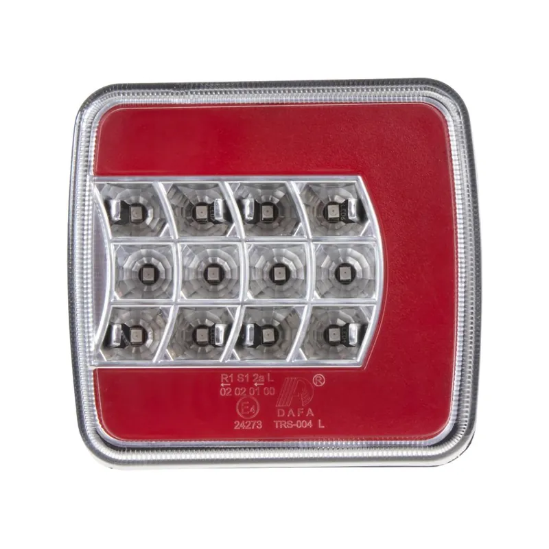 Finální Výprodej Sdružené LED světlo na přívěsný vozík 12V - 4 prvkové levé ECER (106x99x35mm)