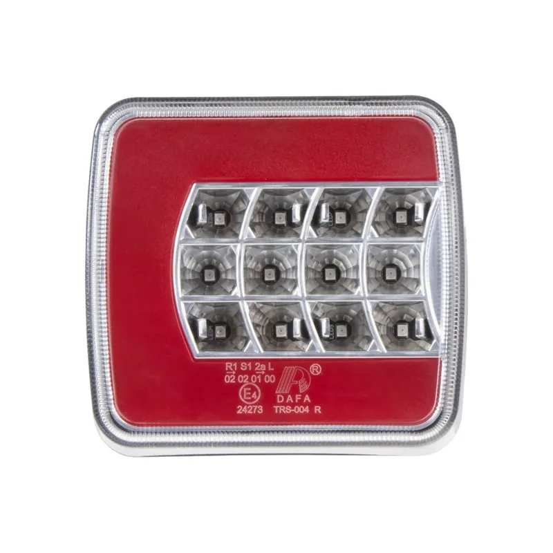 Sdružené LED světlo na přívěsný vozík 12V - 4 prvkové pravé ECER (106x99x35mm) Levný
