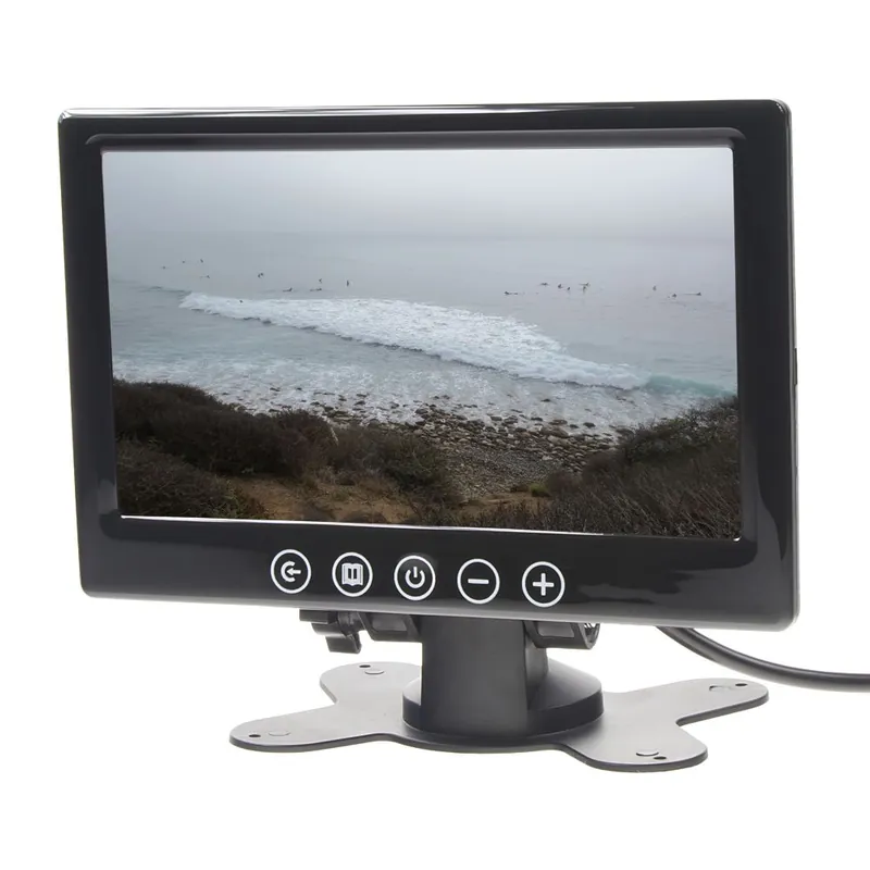Autentický LCD monitor 7" - PAL / NTSC černý na palubní desku