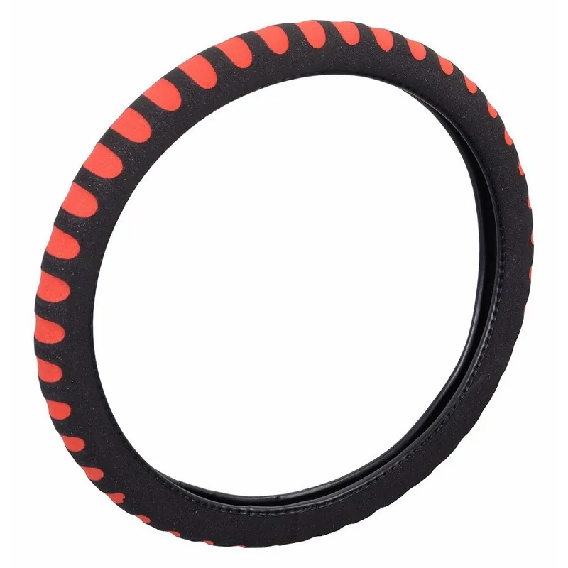 Potah volantu - pěnový červeno-černý 37-39cm SOFT Rychlé Dodání