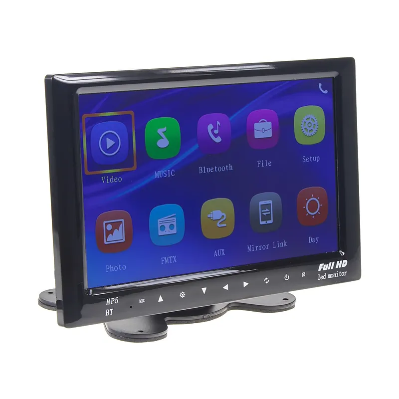 LCD monitor 7" na palubní desku - microSD / USB / MP3 / MP4 / FM modulátor / Bluetooth Značkový