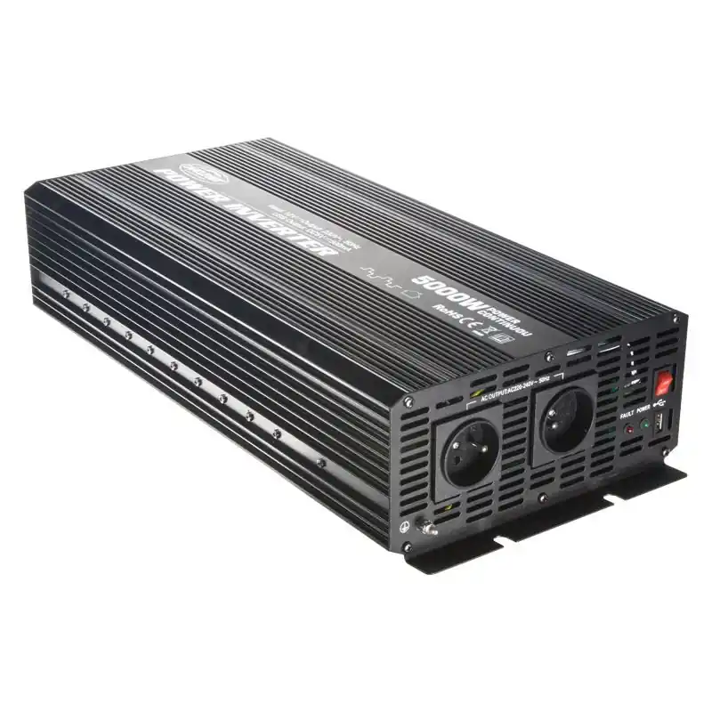 Rychlé Dodání Měnič napětí 12V DC / 230V AC - 5000 W s USB