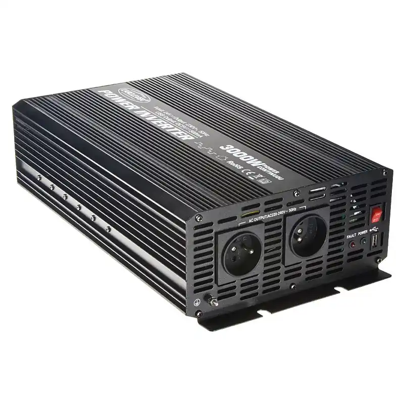Měnič napětí 24V DC / 230V AC - 3000 W s USB Novinka