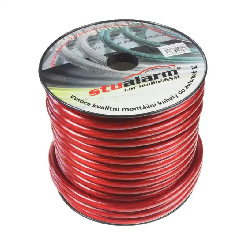 Koupit Online Napájecí kabel 20mm² - červeno transparentní (25m)