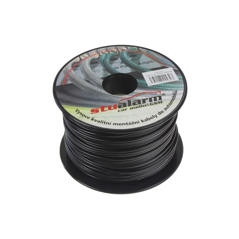 Must-Have Napájecí kabel 1,0mm² - černý (100m)