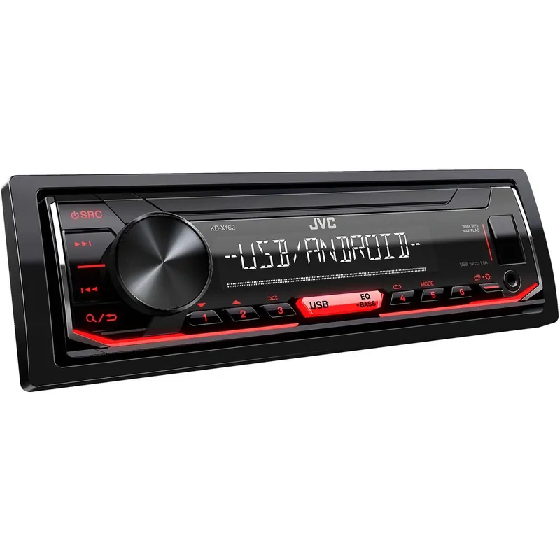 Výhodná Nabídka Autorádio JVC KD-X162 - MP3 / USB / AUX / červené podsvícení