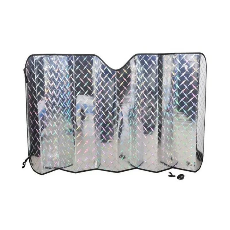Sluneční clona na přední sklo - 145x70cm AL povrch Cenová Bomba