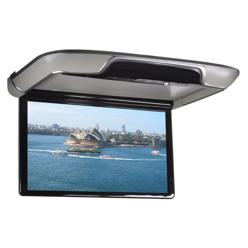 Stropní monitor 15,6" - šedý s OS. Android / HDMI / USB / WIFI / dálkové ovládání se snímačem pohybu Levný