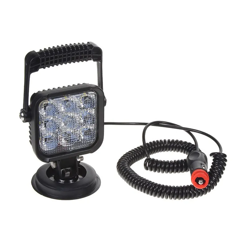 Koupit Online LED světlo s magnetem - 9x1W LED / 12V CL napájení / 1150lm / ECE R10 (170x105x80mm)