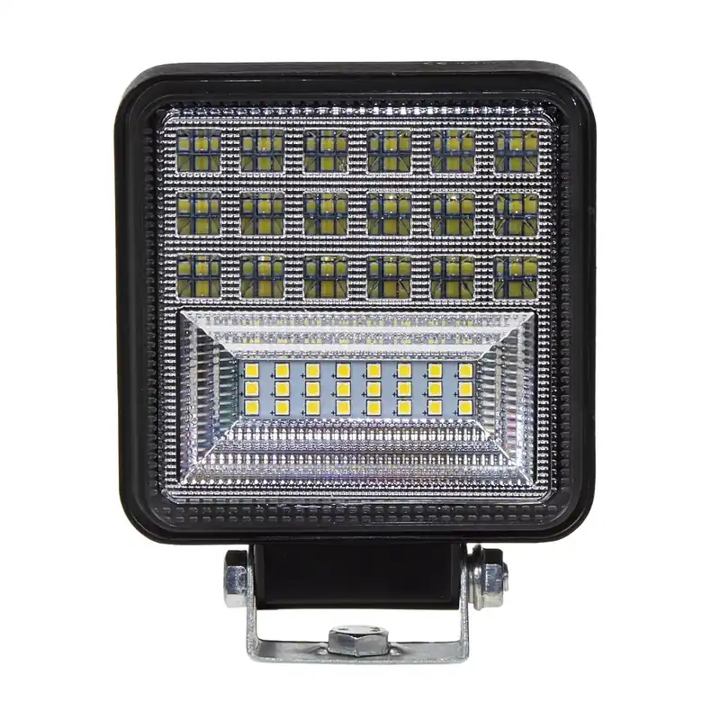 LED světlo na pracovní stroje - 42x3W LED / 10-30V ECE R10 (110x110x35mm) Zlevněný
