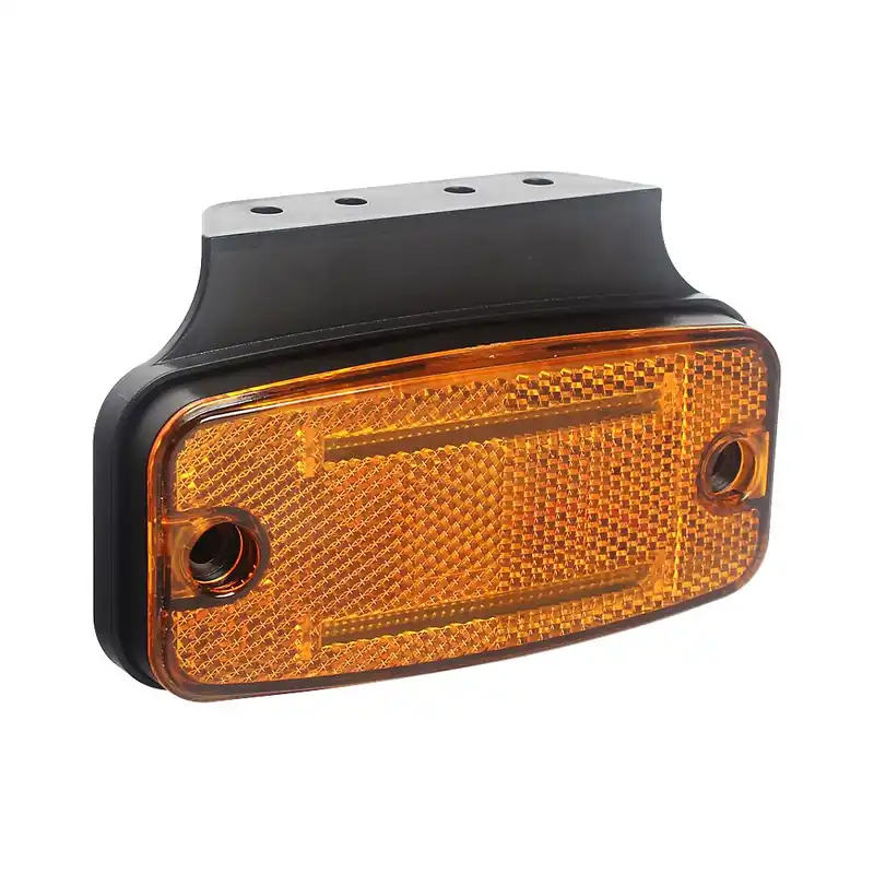 Oranžové obrysové LED světlo 12/24V - oranžové 2x LED/ECE R3, R91 (114,4x54,4x22,4mm) Bezpečná Platba