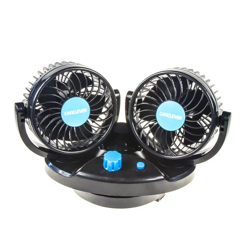 Ventilátor DUO na palubní desku - 12V s možností otáčení Super Cena
