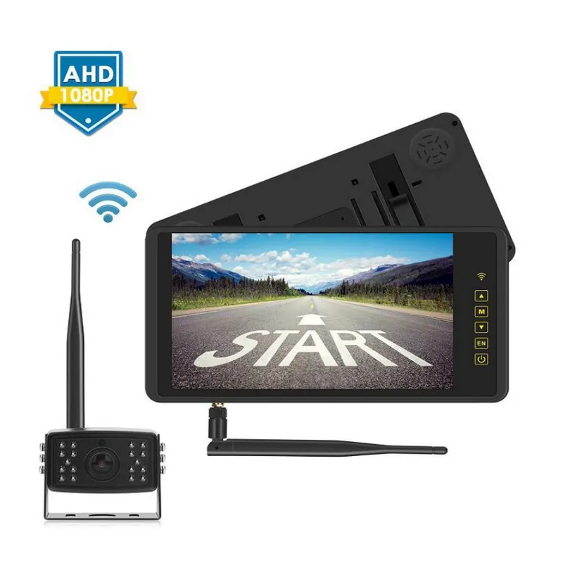 Výhodná Nabídka AHD bezdrátový digitální kamerový systém 12/24V - s 9" monitorem na zrcadlo