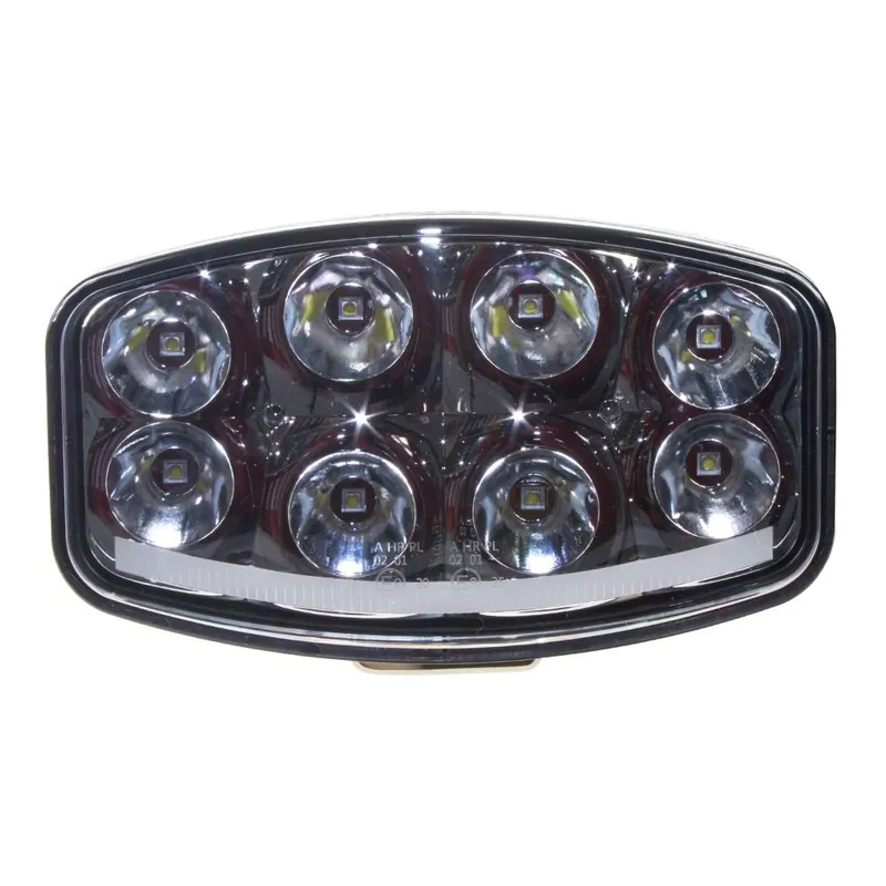 Sleva LED světlo na pracovní stroje - dálkové / 8x8W / s pozičním světlem / oválné / 9-32V / ECE R7 / R10 / R112 (210x140mm)