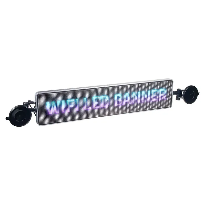 Wifi LED banner - 12V / plnobarevný displej s vysokým jasem (49,5cmx11cm) Omezená Nabídka