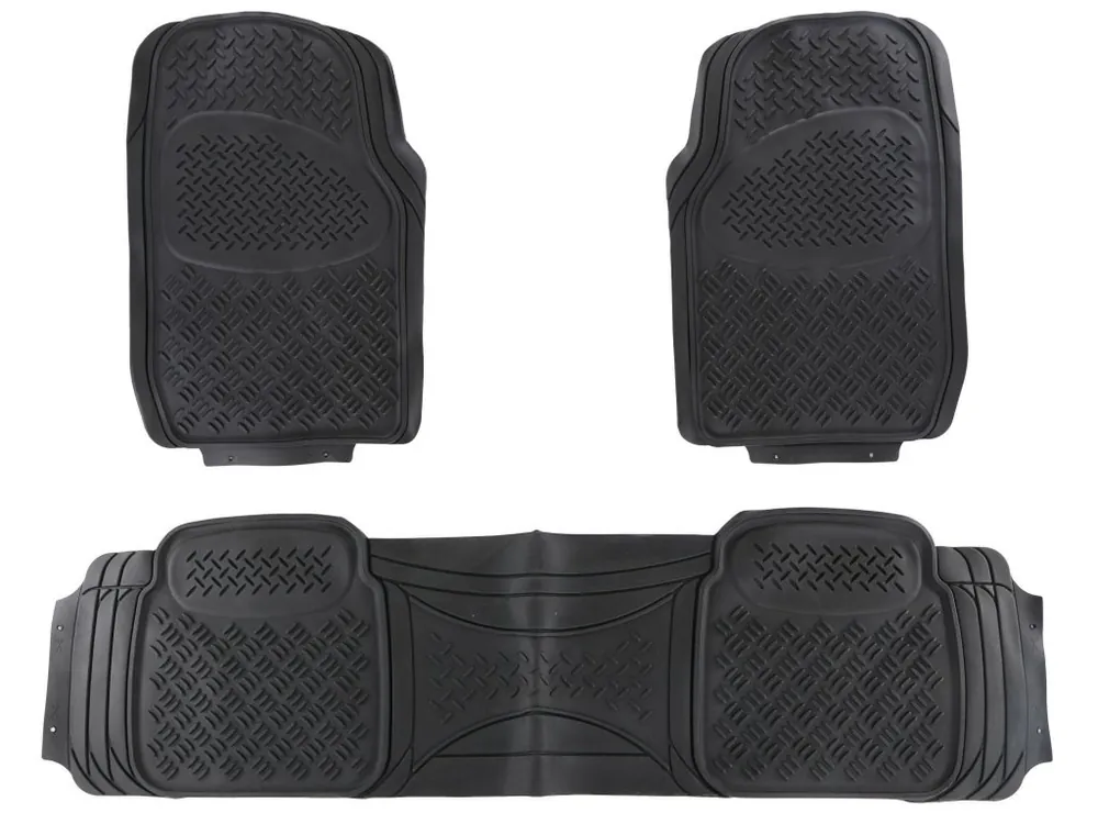 Tovární Cena Autokoberce univerzální, gumové CAR MAT UNI SET 2, komplet, 3ks - SIXTOL