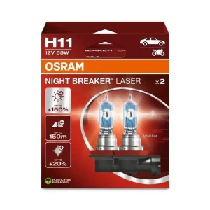 OSRAM Night Breaker Laser +150% 12V H11 55W PGJ-2 autožárovky, sada (2 ks) Originální