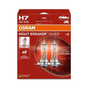 OSRAM Night Breaker Silver +100% 12V H7 55W PX26d autožárovky, sada (2 ks) Bezpečná Platba