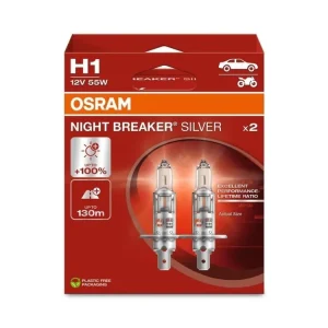 OSRAM Night Breaker Silver +100% 12V H1 55W P14,5s autožárovky, sada (2 ks) Koupit Online