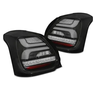 Zadní světla Suzuki Swift VI 17- černá LED SEQ Omezená Nabídka
