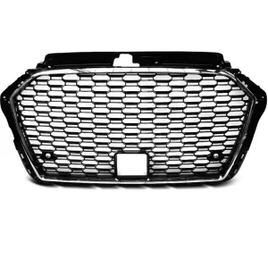 Sezónní Sleva Přední maska Audi A3 (8V) 17 - RS3 STYLE chrom černá