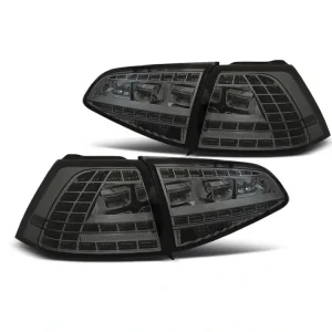 Nejprodávanější Zadní světla VW Golf VII 13-17 HTB - kouřové LED GTI LOOK SEQ