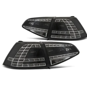 Zadní světla VW Golf VII 13-17 HTB - černé LED GTI LOOK SEQ Výprodej