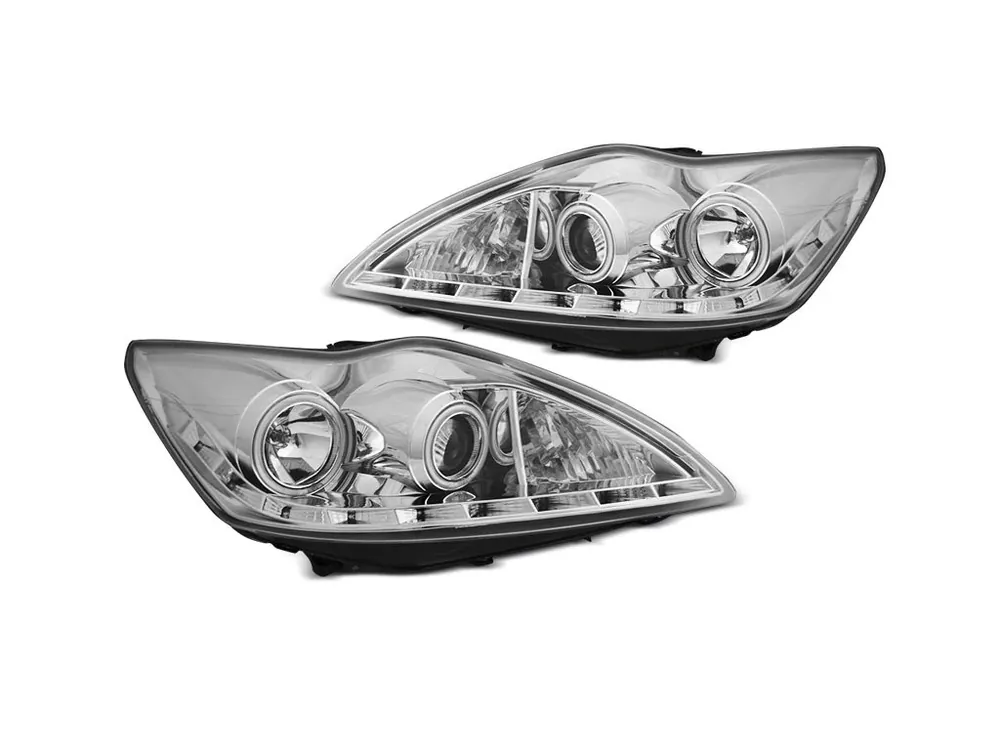 Bezpečná Platba Přední světla Ford Focus II 08-10 ANGEL EYES CCFL chrom