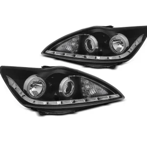 Přední světla Ford Focus II 08-10 ANGEL EYES CCFL černá Cenový Hit