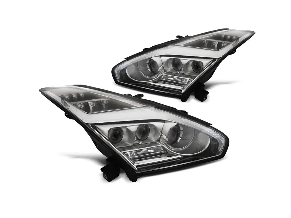 Jen Po Omezenou Doba Přední světla Nissan GT-R 08-13 LED chrom