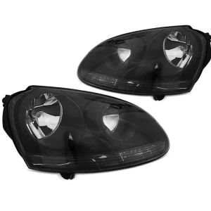 Přední světla VW Golf V 03-09 - černá Koupit Online