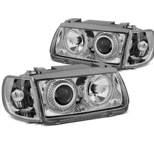 Značkový Přední světla VW Polo 6N 95-98 HTB ANGEL EYES chrom