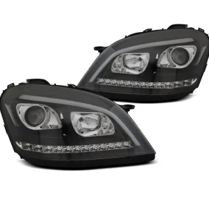 Finální Výprodej Přední světla Mercedes Benz ML W164 05-07 - černá LED SEQ