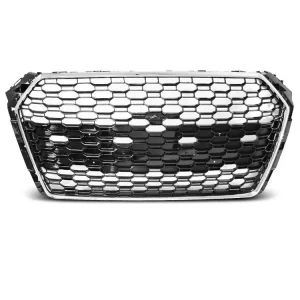 Přední maska Audi A4 B9 15-19 chrom/černá RS4 STYLE Nízká Cena