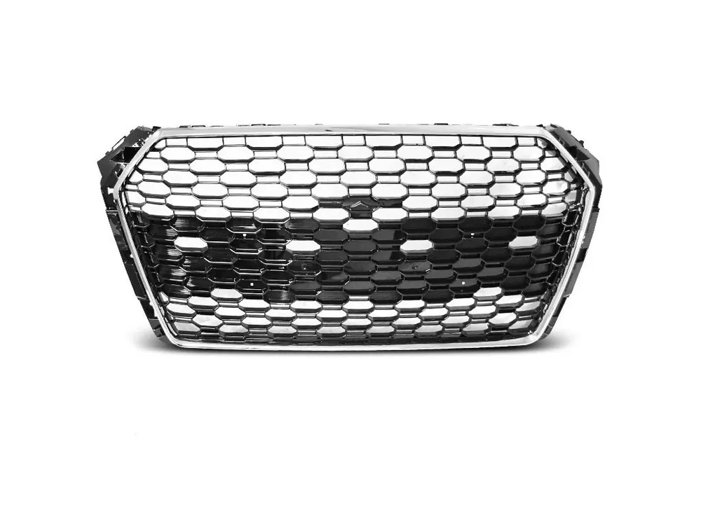 Přední maska Audi A4 B9 15-19 chrom/černá RS4 STYLE Nízká Cena