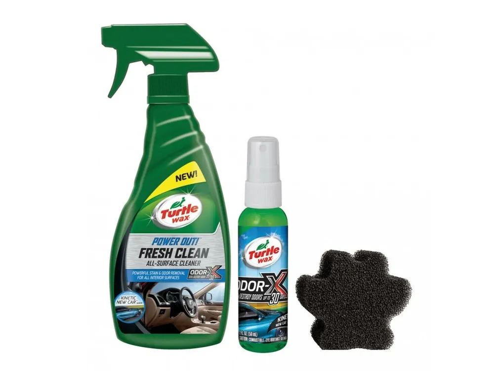 Omezená Nabídka Turtle Wax Sada do auta, roztok proti skvrnám, vlasům a pachům - 500 + 59 ml