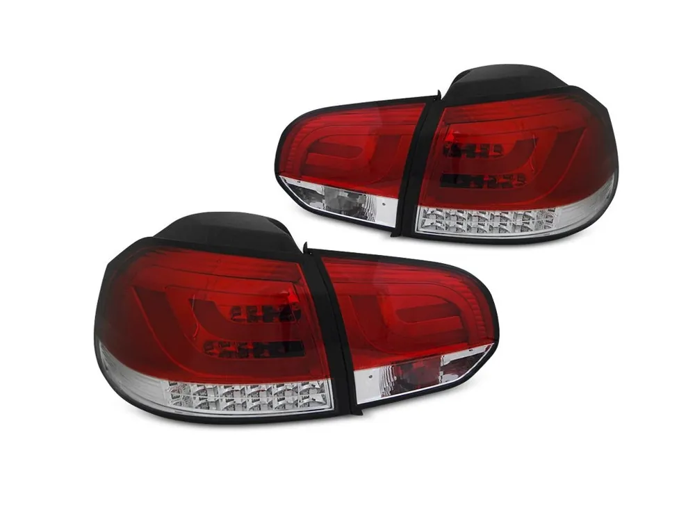 Jen Po Omezenou Doba Zadní světla VW Golf VI 08- - bílé/červené LED BAR