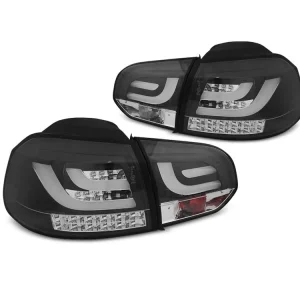 Zadní světla VW Golf VI 08- - černé LED BAR Nová Kolekce