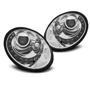 Přední světla VW Beetle 06-12 LED chrom Nízká Cena