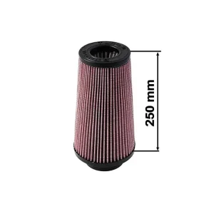 Akční Nabídka Sportovní vzduchový filtr TURBOWORKS - universál, červený H 250mm DIA 80-89mm