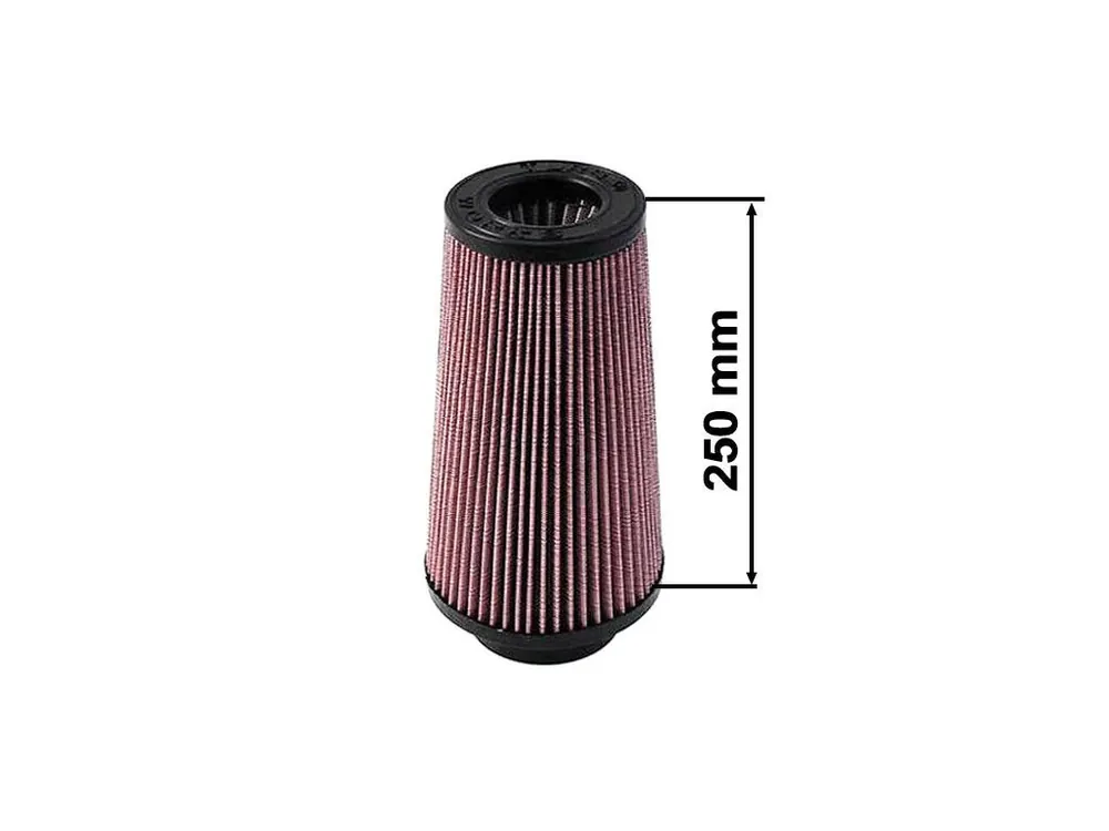 Akční Nabídka Sportovní vzduchový filtr TURBOWORKS - universál, červený H 250mm DIA 80-89mm