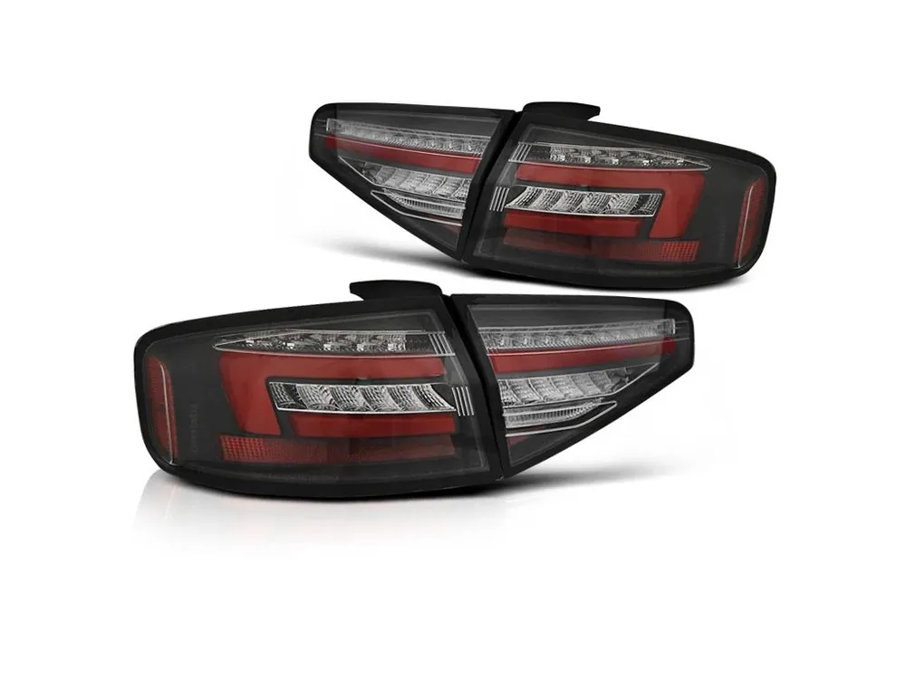 Oblíbený Zadní světla Audi A4 B8 12-15 sedan - černá LED SEQ