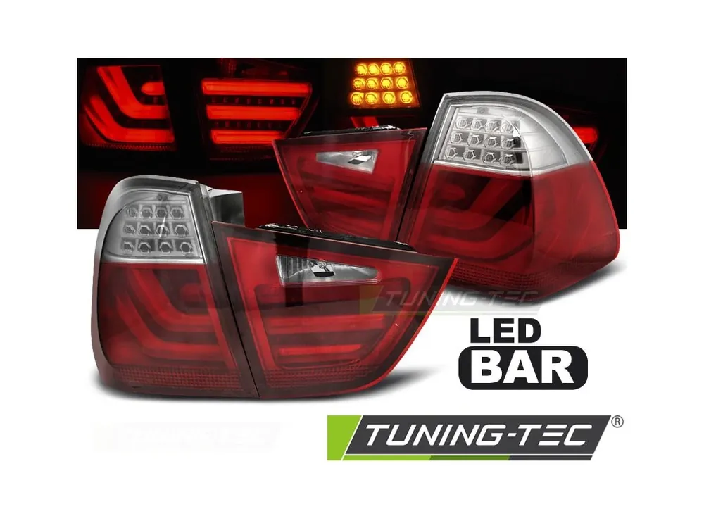 Zadní světla BMW E91 09-11 kombi červený/bílý LED BAR Levný