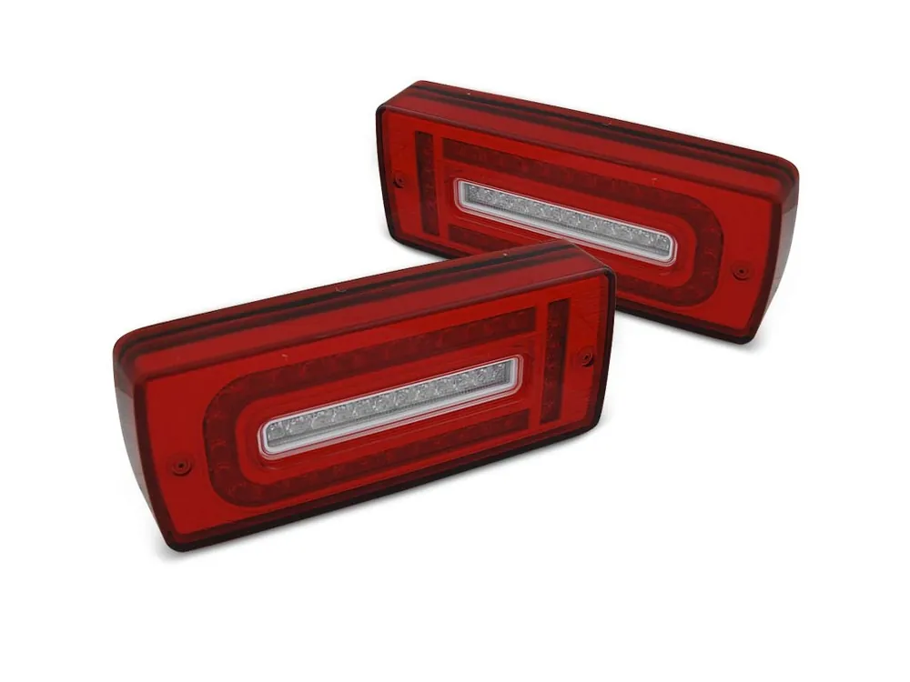 Zadní světla Mercedes Benz G W463 07-17 červené/bílé LED Značkový