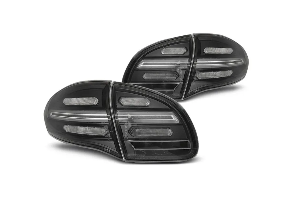 Sezónní Sleva Zadní světla Porsche Cayenne 10-15 černá LED SEQ