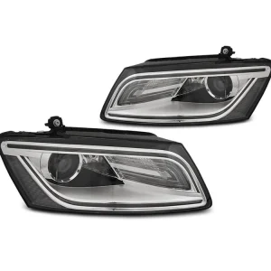 Cenová Bomba Přední světla Audi Q5 12-17 - chrom TRU DRL